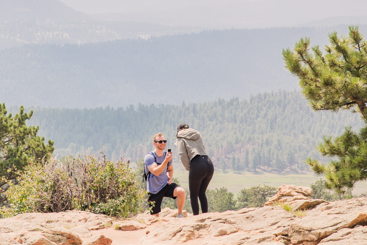 Rocky Mountain National Park Colorado Surprise Marriage Proposal