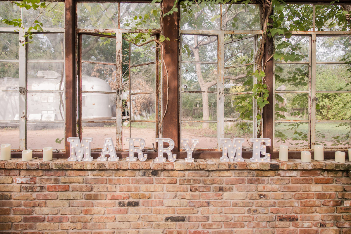 Light up Marry Me Sign