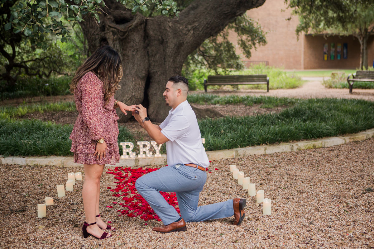 St. Edwards Sorin Oak Engagement