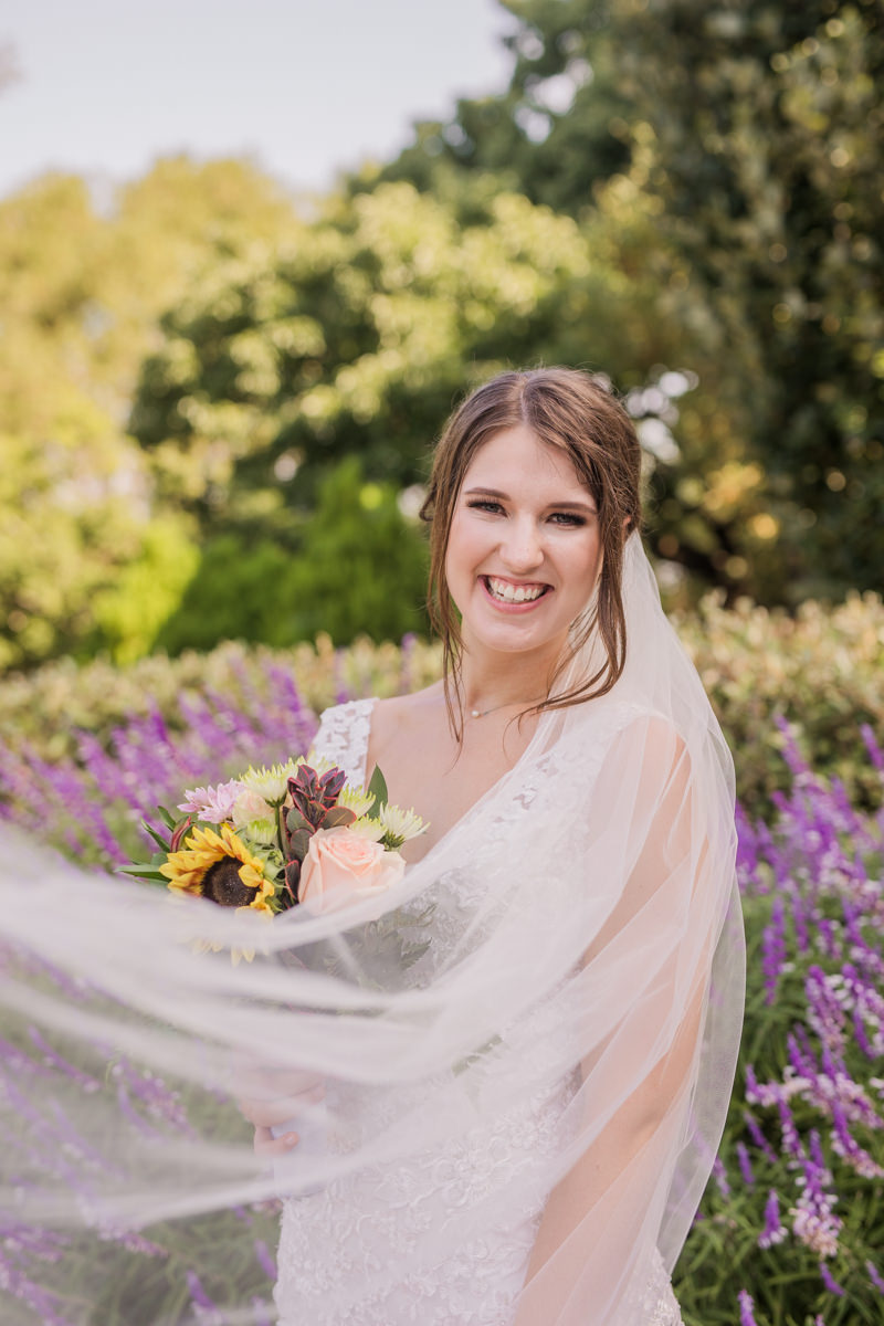 Purple Lavender Flower Bridal Picture