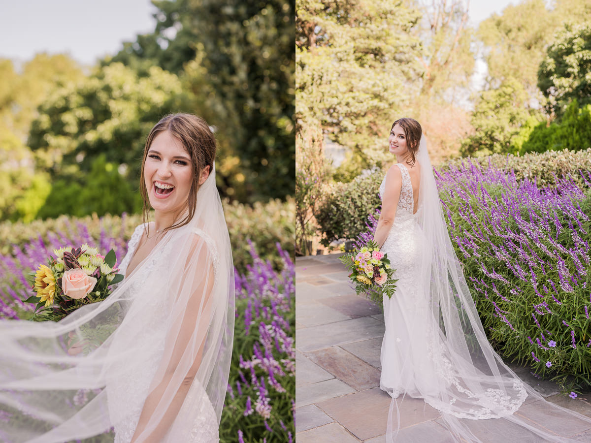 Purple Lavender Flower Bridal Picture