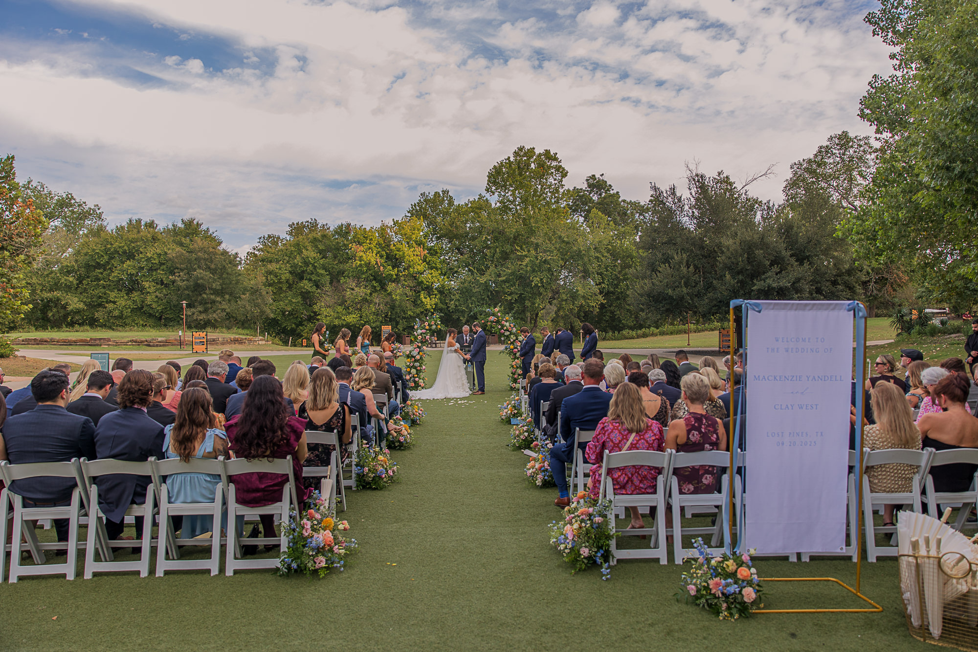 Hyatt Lost Pines Wedding ceremony