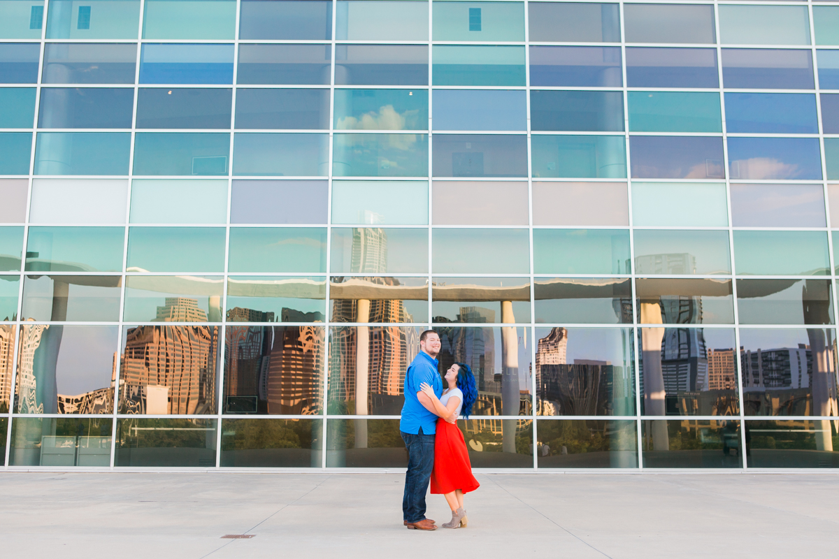 Brooke and Cole's Austin, Texas Engagement Photos at Auditorium