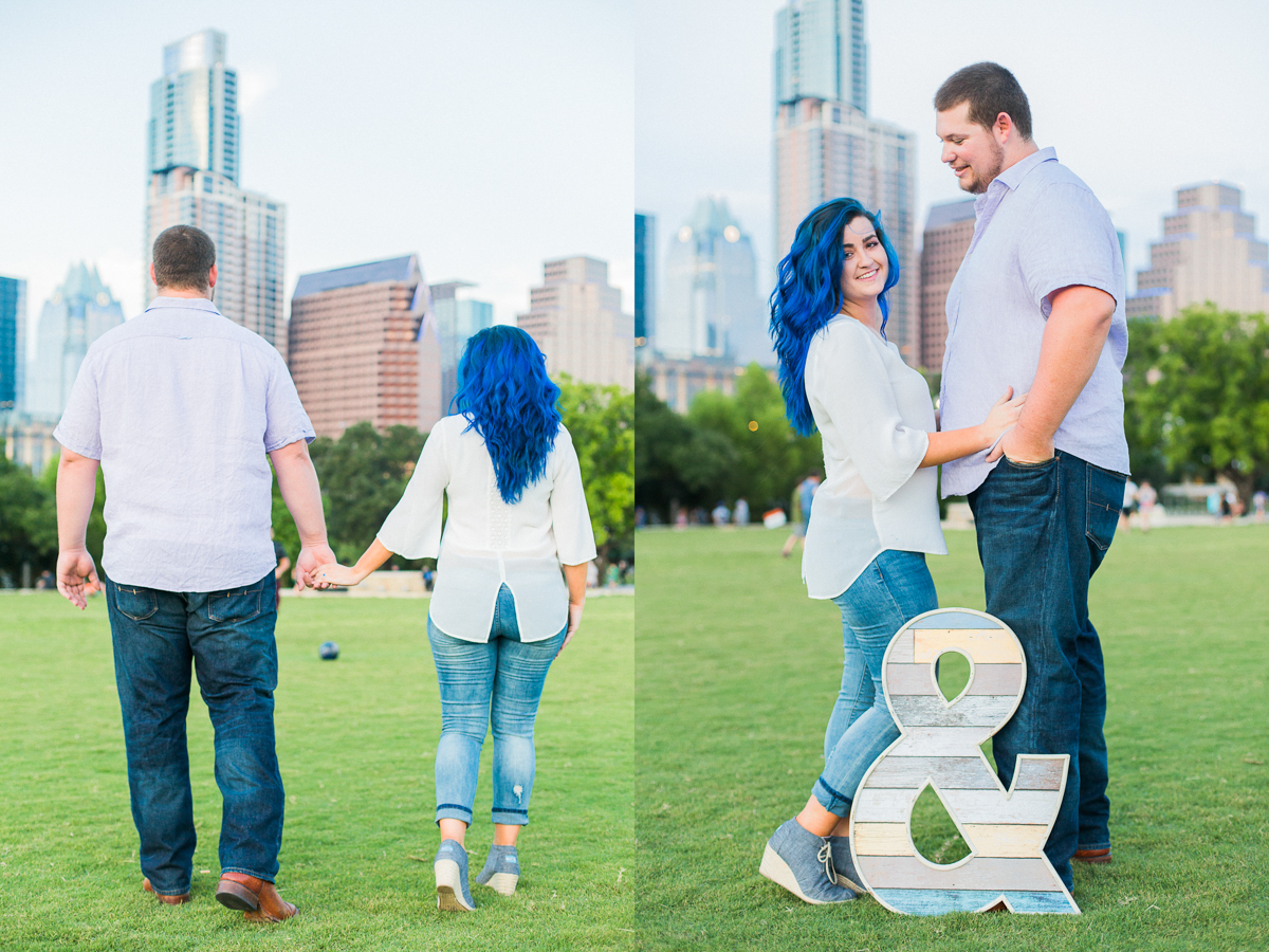Brooke and Cole's Austin, Texas Engagement Photos at Auditorium