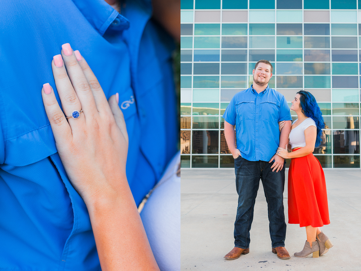 Brooke and Cole's Austin, Texas Engagement Photos at Auditorium