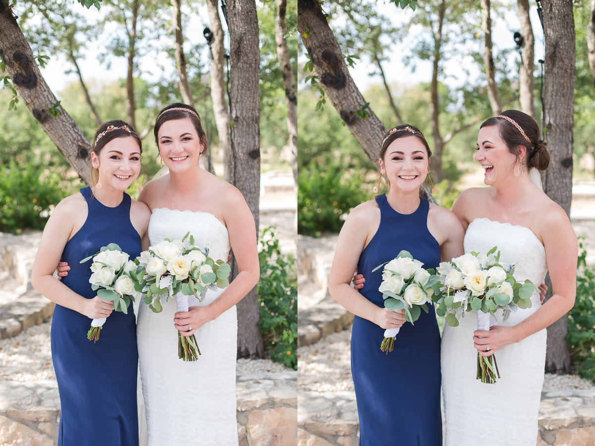 Navy and Rose Gold Wedding Texas