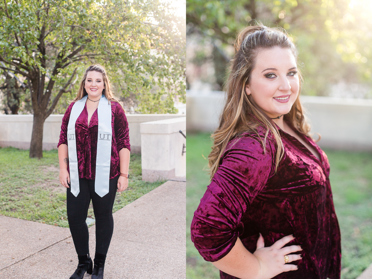 University of Senior Texas portrait