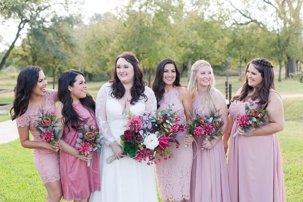 Pink Bridesmaids Dresses