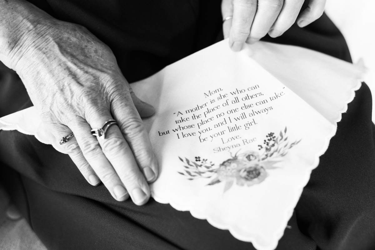 Mother of the Bride Gift Handkerchief 