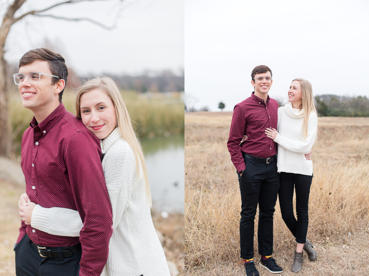 Dallas winter engagement session