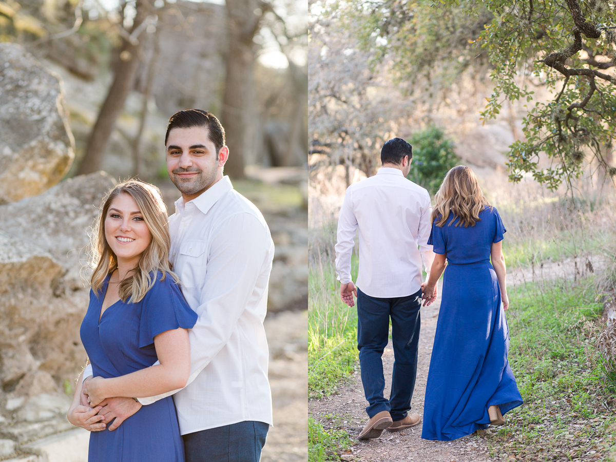 blue engagement dress