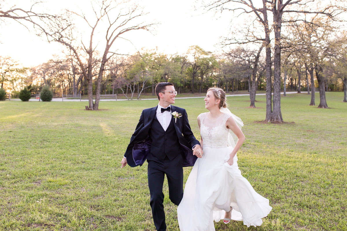 Bride & Groom Running