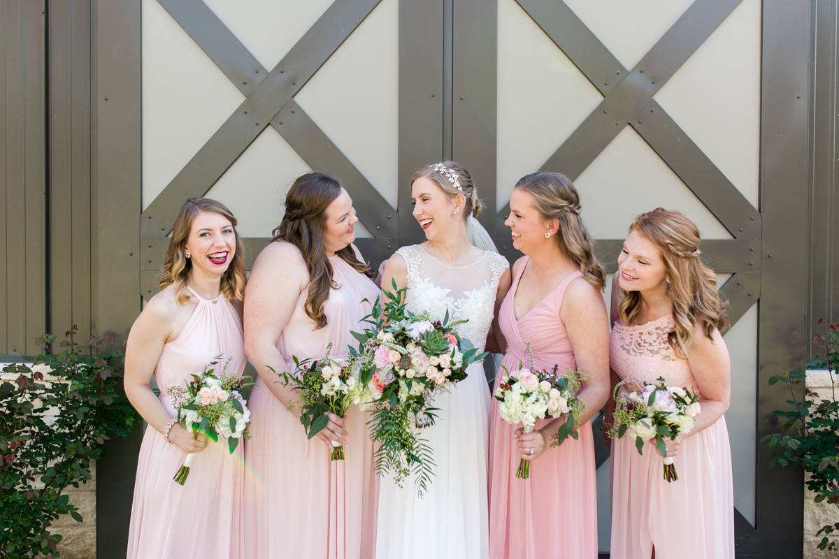 Pink Bridesmaid Dresses