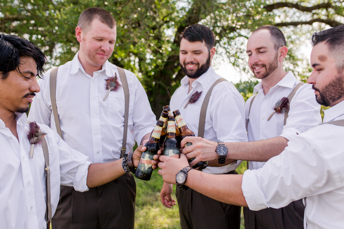 Wedding Party Beer Toast