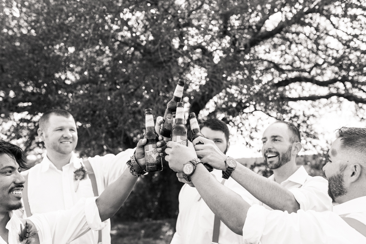 Wedding Party Beer Toast