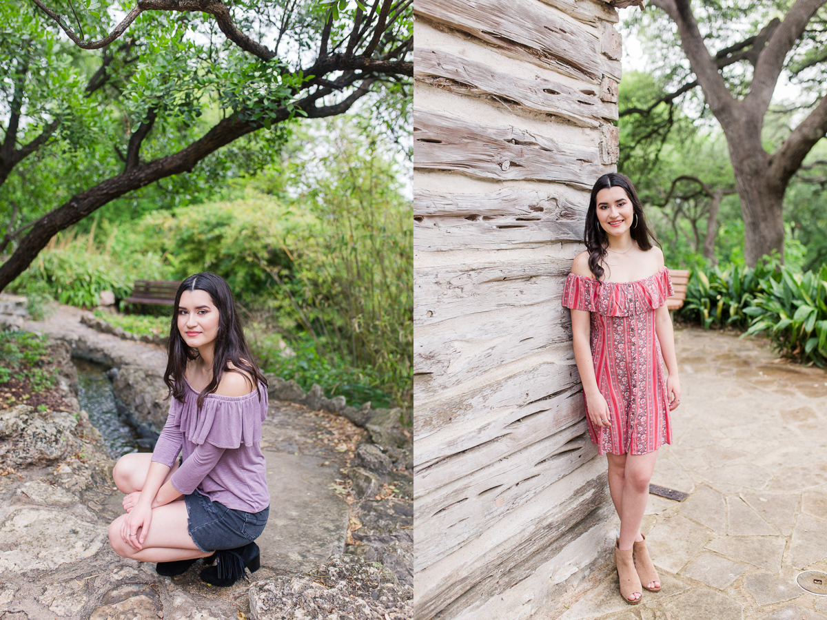 Zilker Botanical Garden Senior Photos