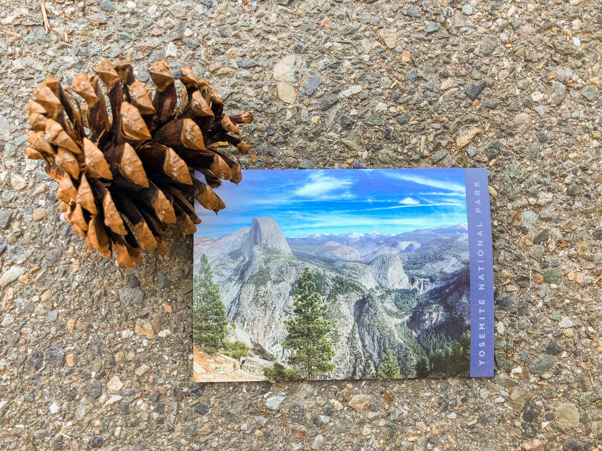 yosemite postcard