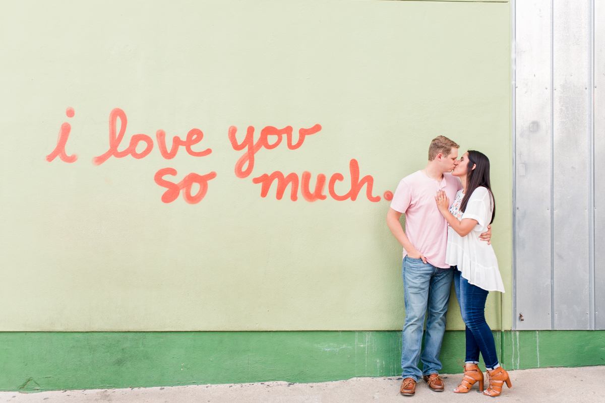 I love you so much wall proposal