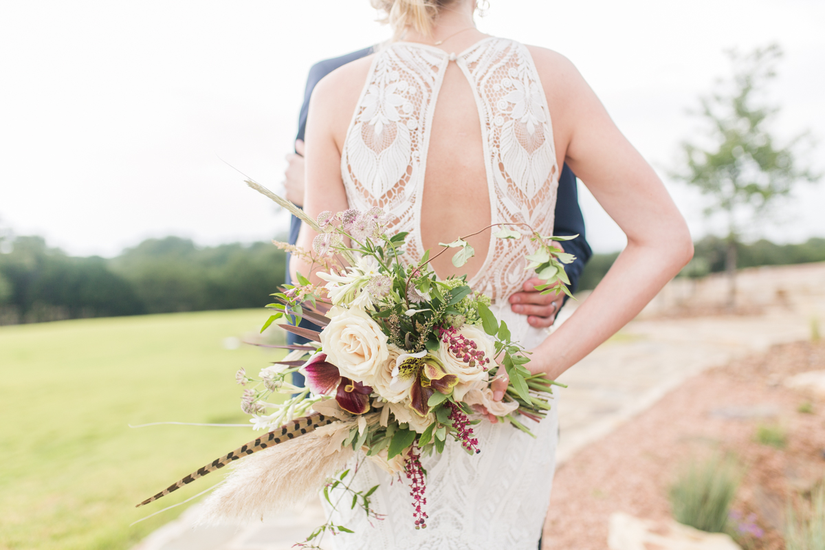 Bohemian feather bouquet