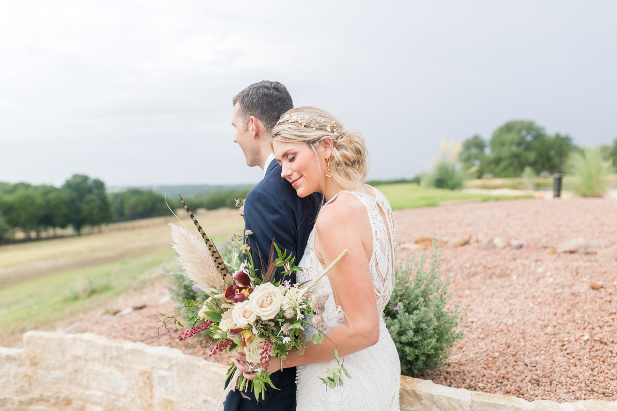 Romantic wedding portrait