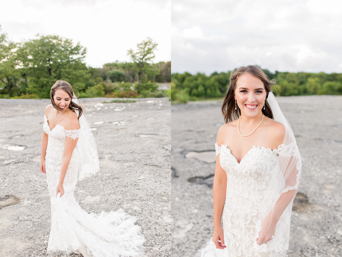 McKinney Falls Bridal Portrait