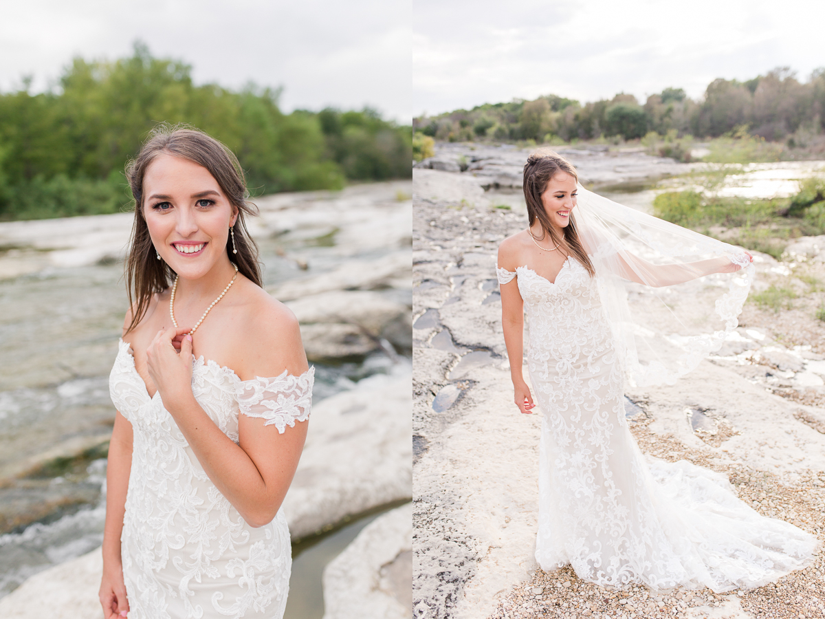McKinney Falls Bridal Portrait