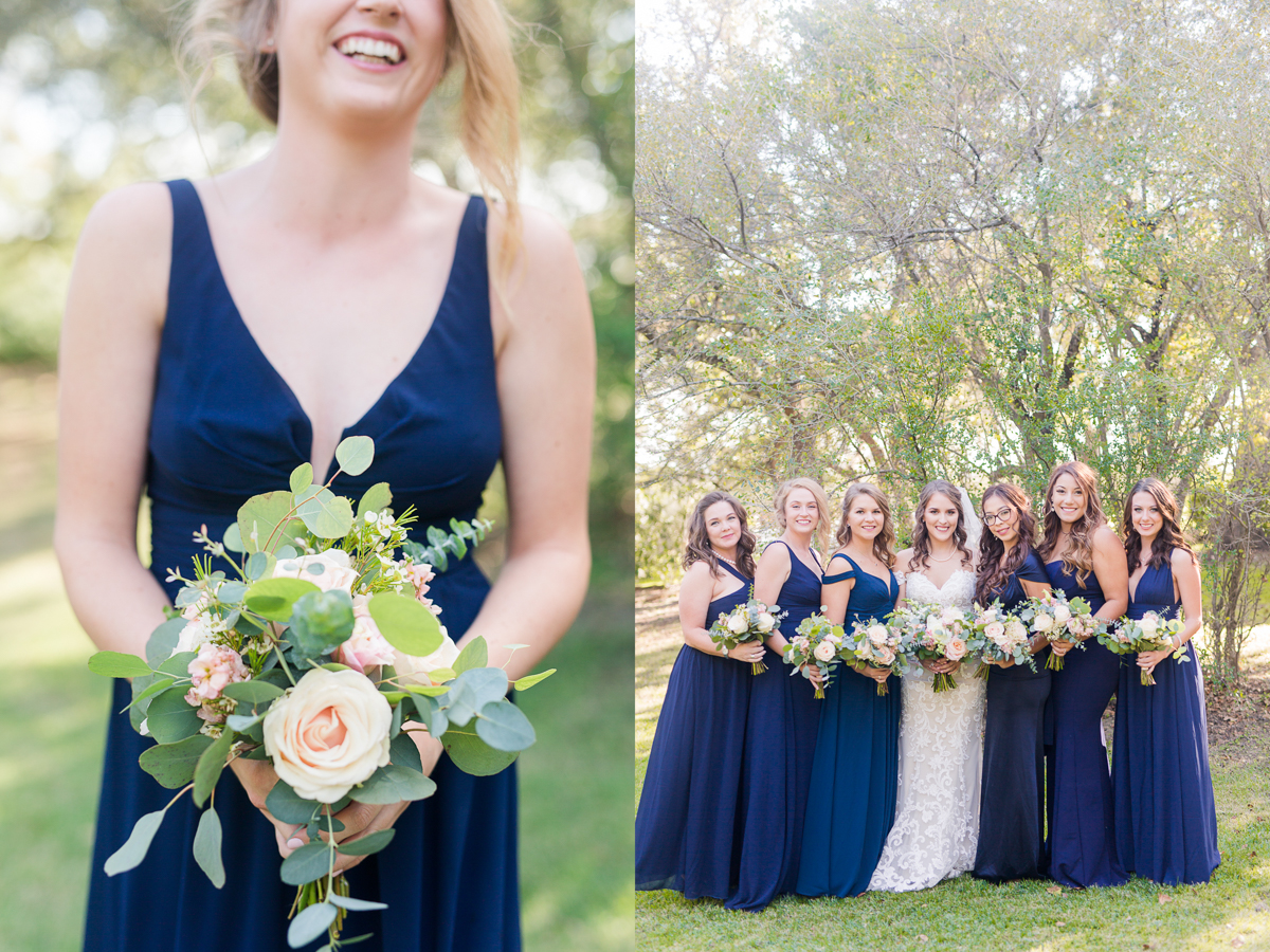 Navy Bridesmaids Dresses