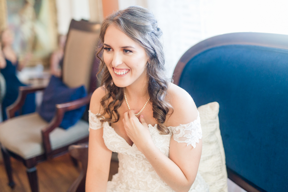 Laughing bride
