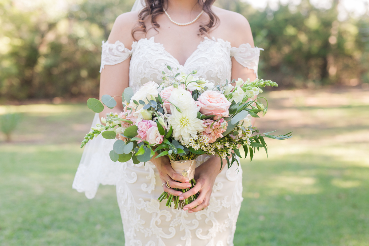 bouquet greenery pink