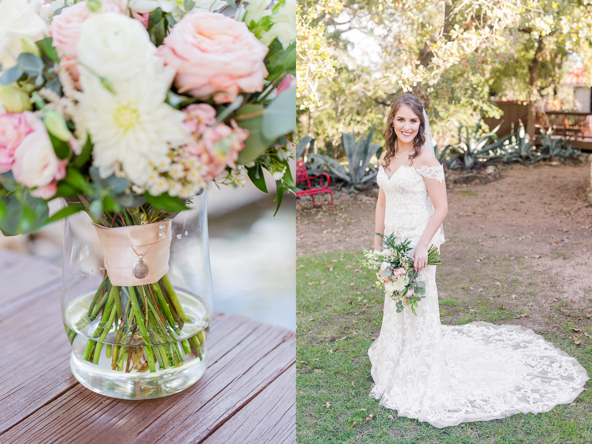 Pink wedding bouquet