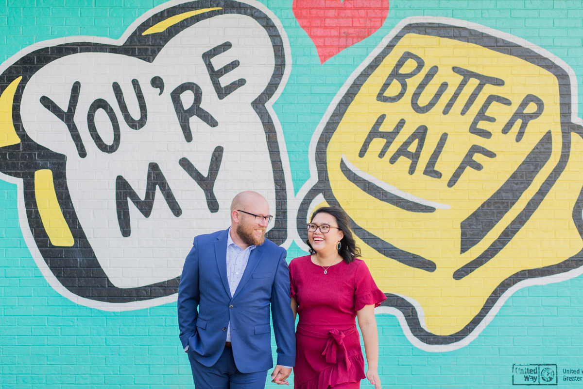 You're my butter half engagement photos