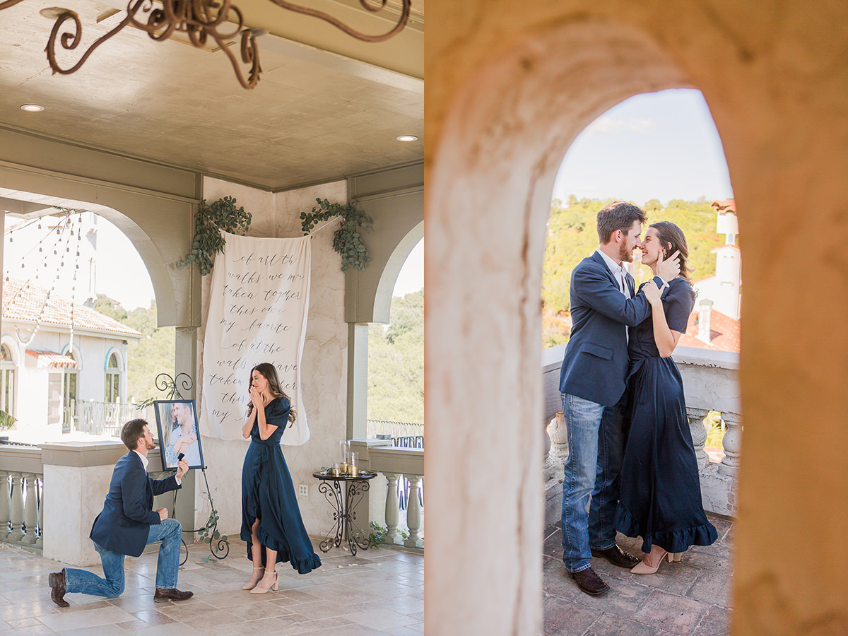 Villa Antonia Venue - Marriage Proposal Photographer - Austin Texas Hill Country Overlook