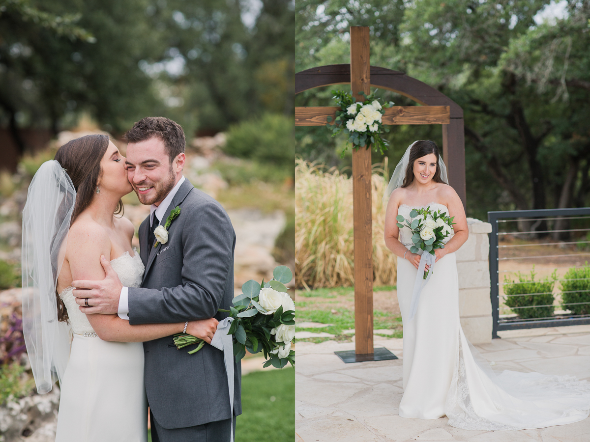 fun bride & groom portrait 