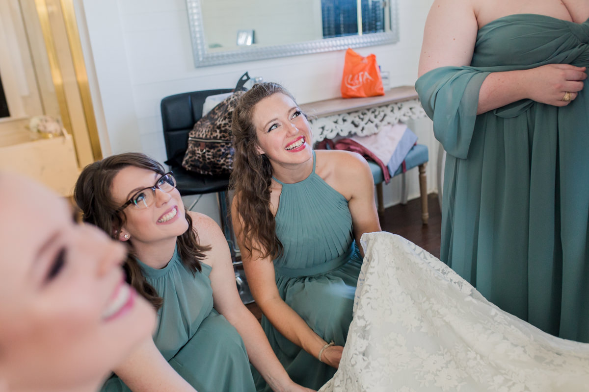 Teal Long Bridesmaids Dresses Wedding Party Pictures