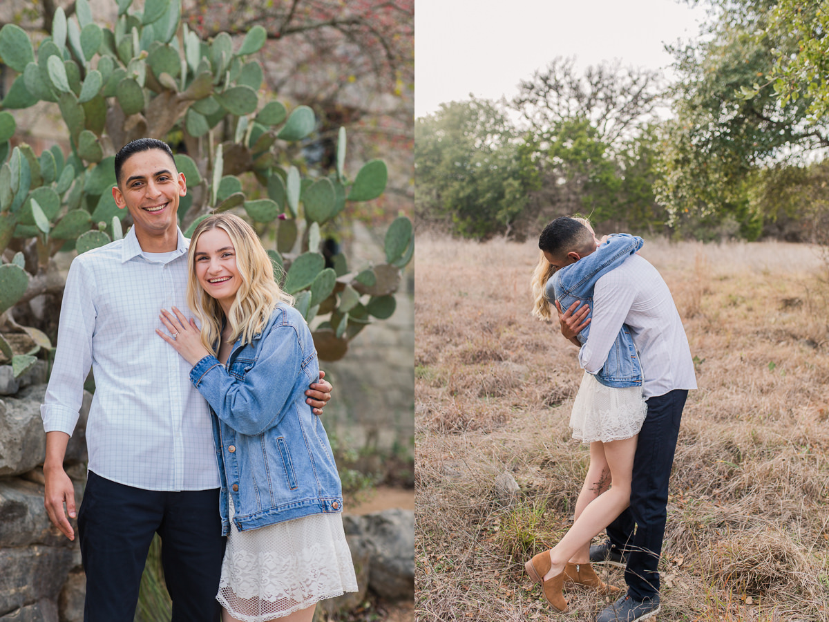 Ladybird johnson wildflower center engagement photos
