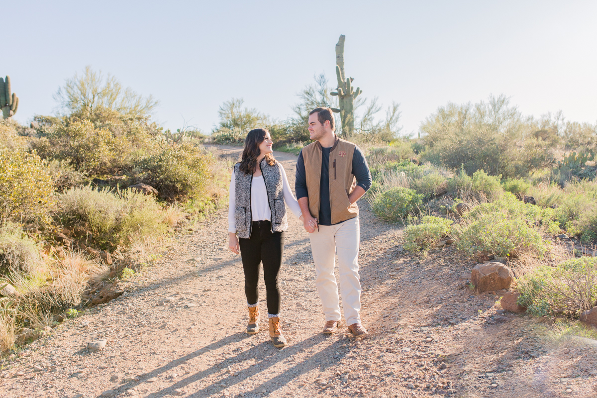 Phoenix Arizona Desert Engagement Photos