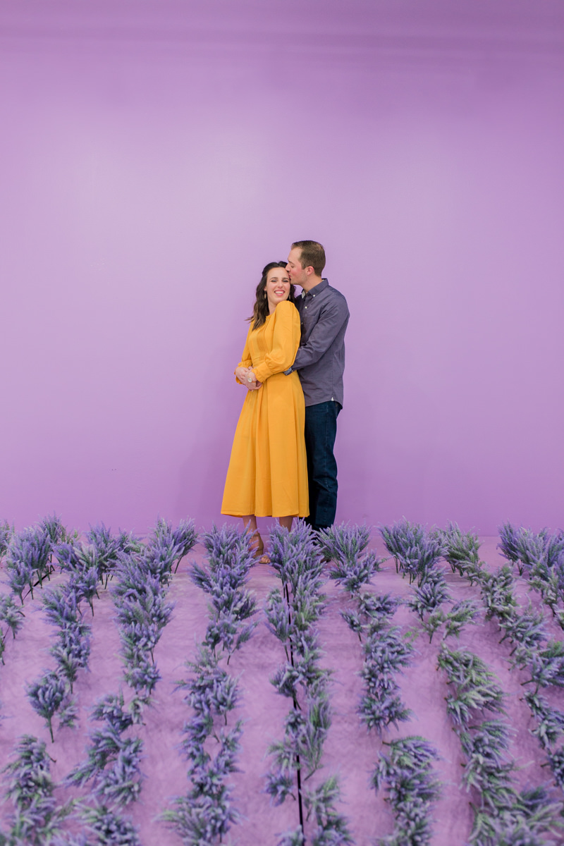 Flower Vault Lavender Marriage Proposal Pictures