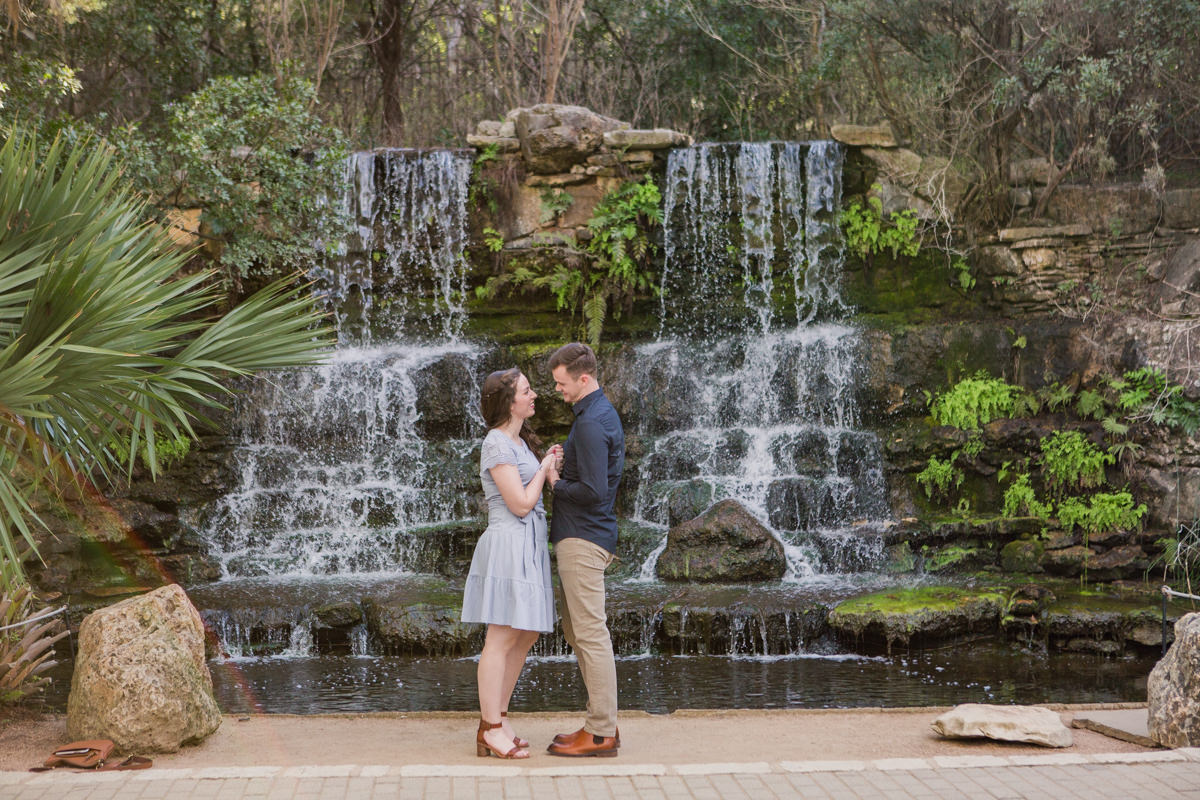 Zilker Botanical Garden Marriage Proposal