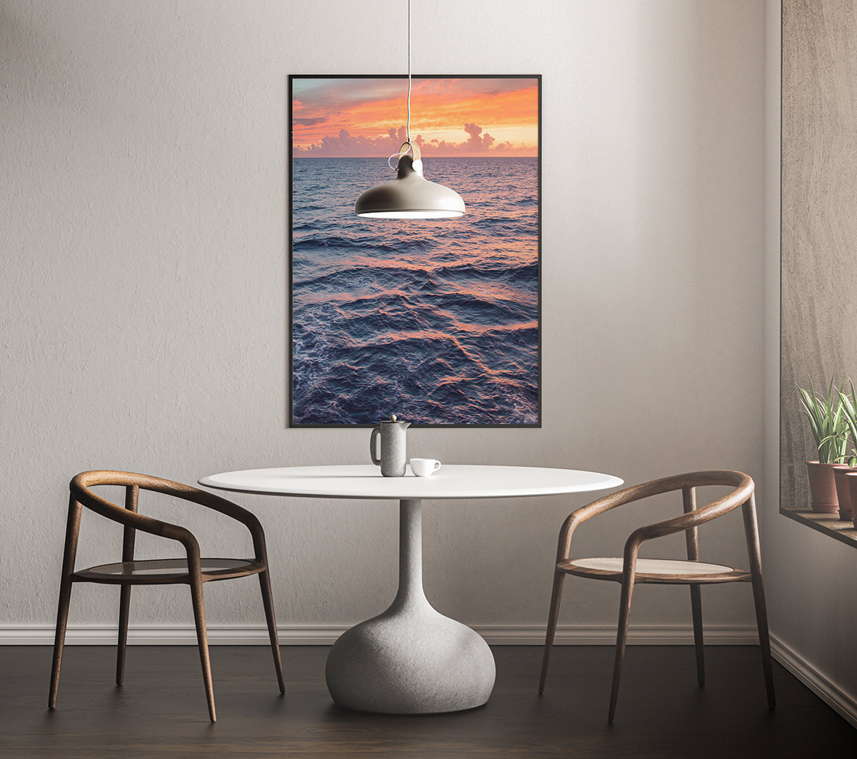 Caribbean Ocean Sunset Art Print