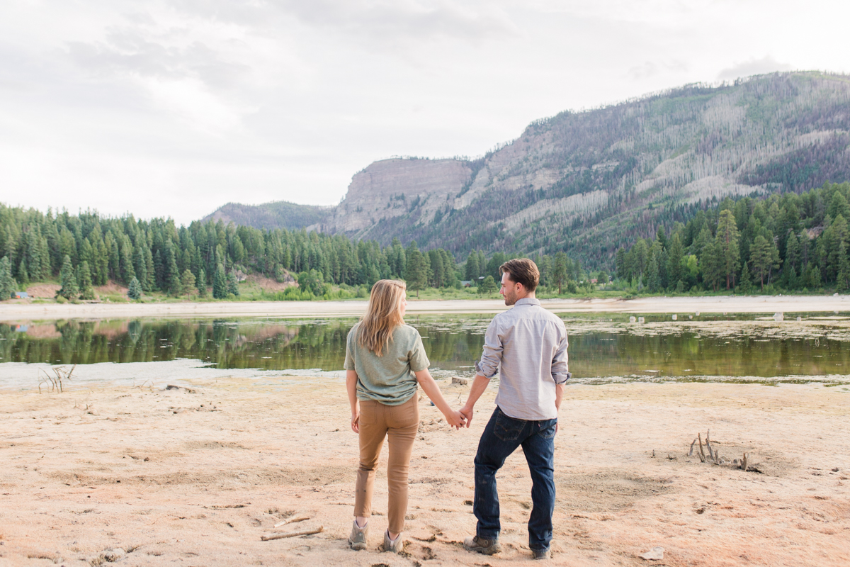 Adventure Hiking Engagement Photos Colorado