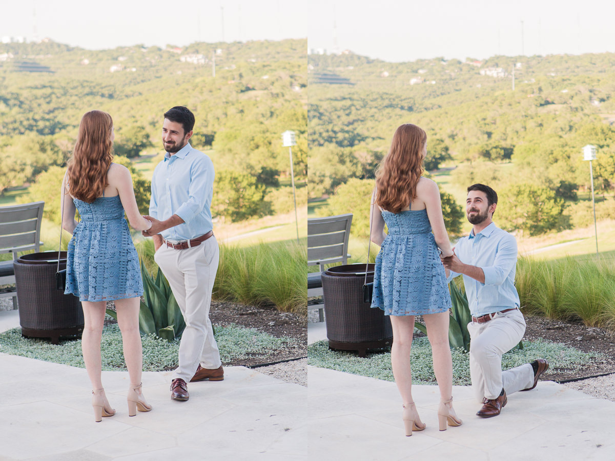 Omni Barton Creek Hotel Marriage Proposal Photographer