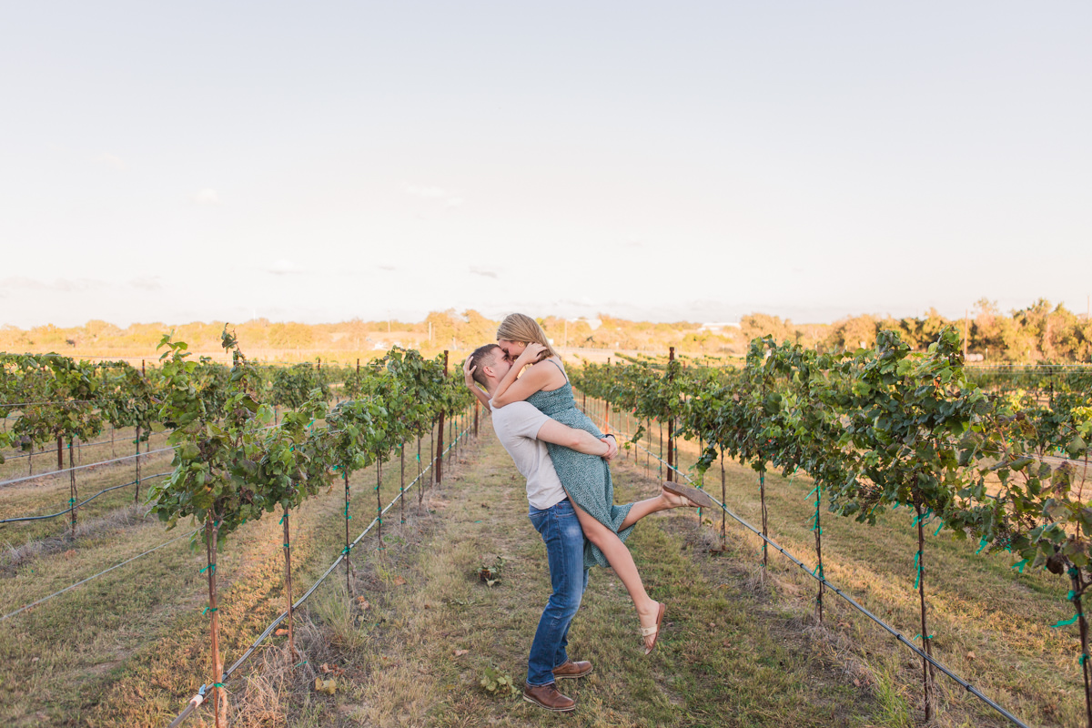 Surprise proposal Frederickburg Texas Winery Photographer