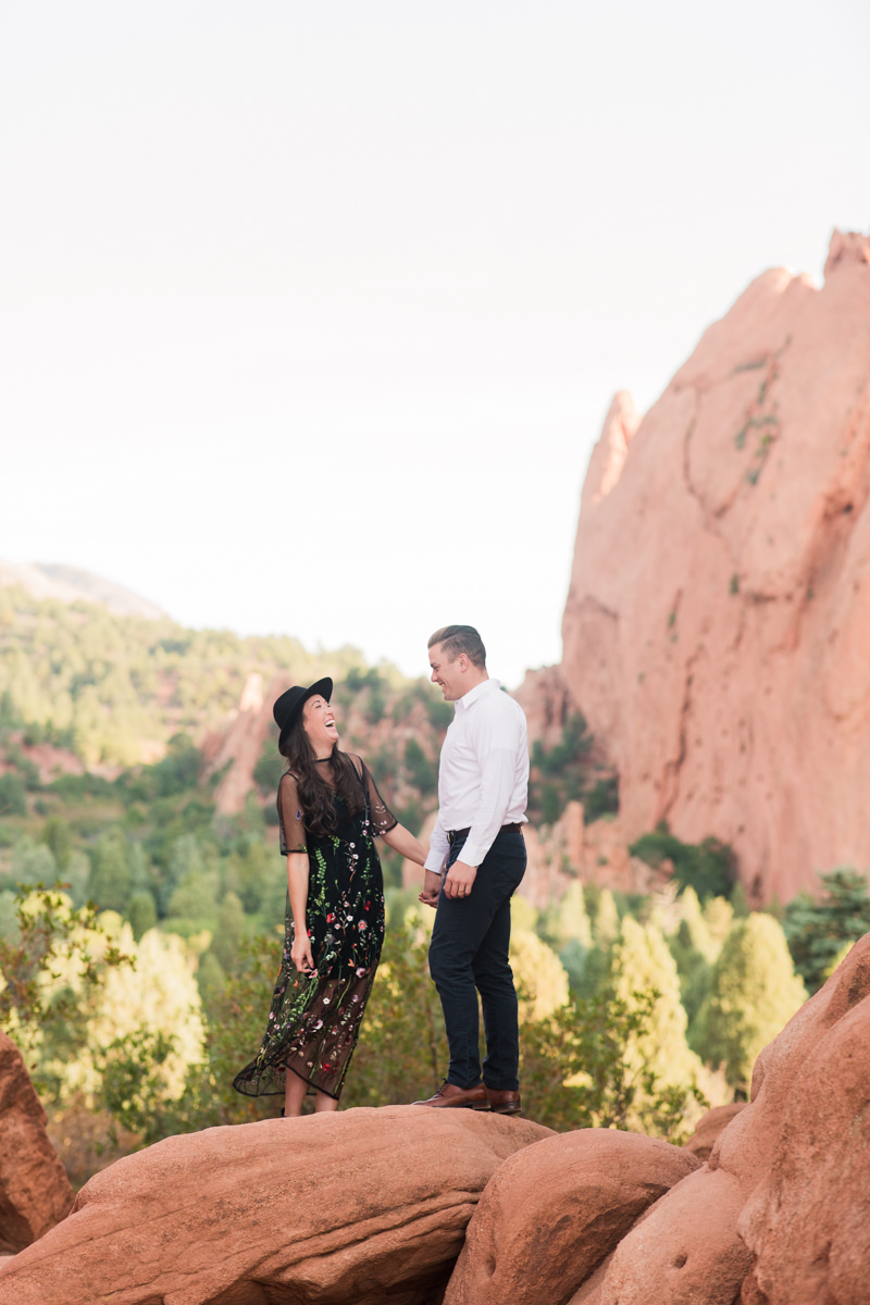 Colorado Springs Destination Adventure Engagement Photos