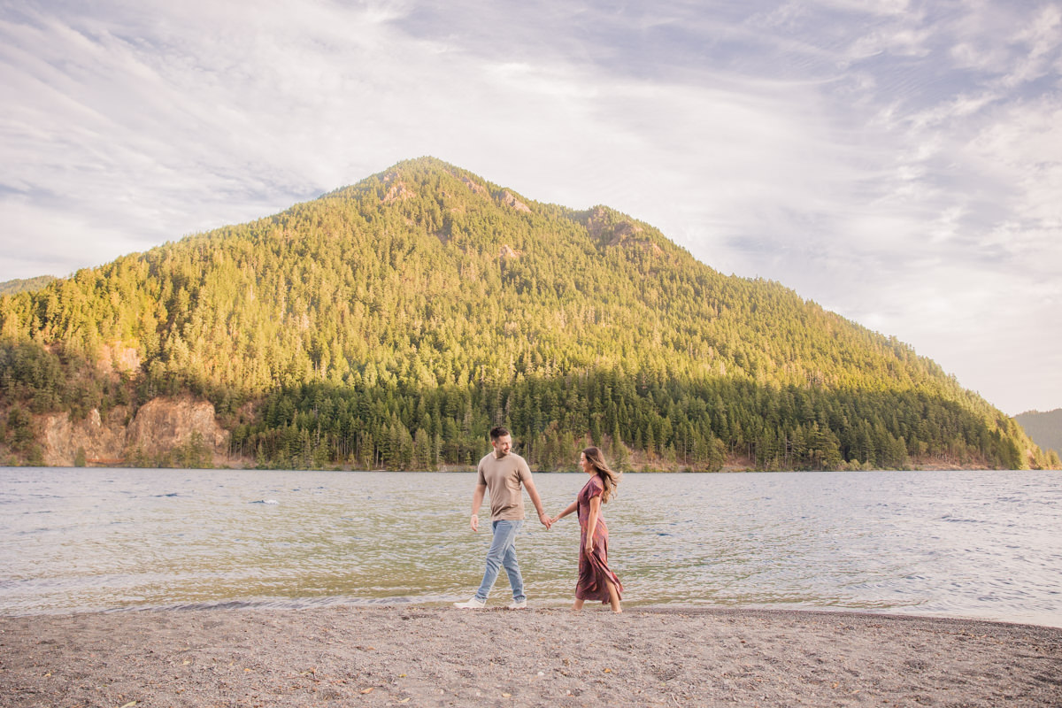 lake crescent olympic national park washington elopement photographer