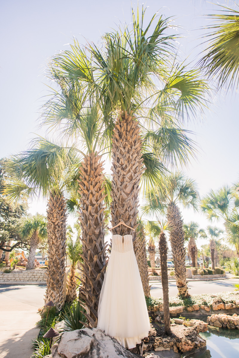 Palm Tree Wedding Dress