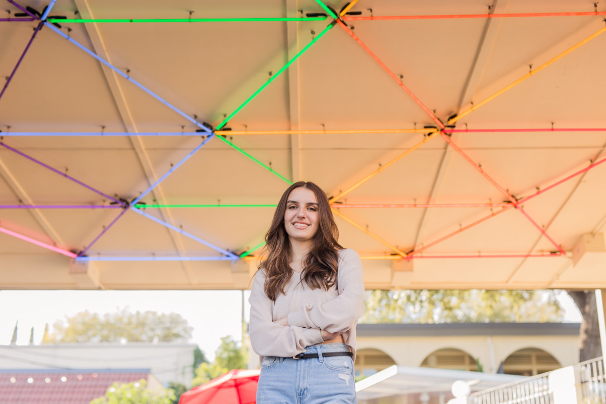 Colorful Fun Candid Senior Pictures