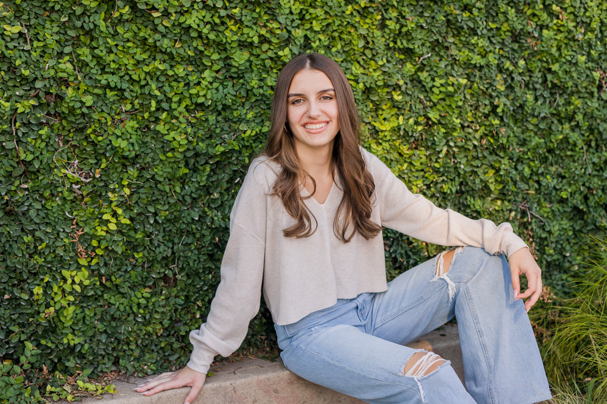 Colorful South Congress Ave. Austin Senior Photos