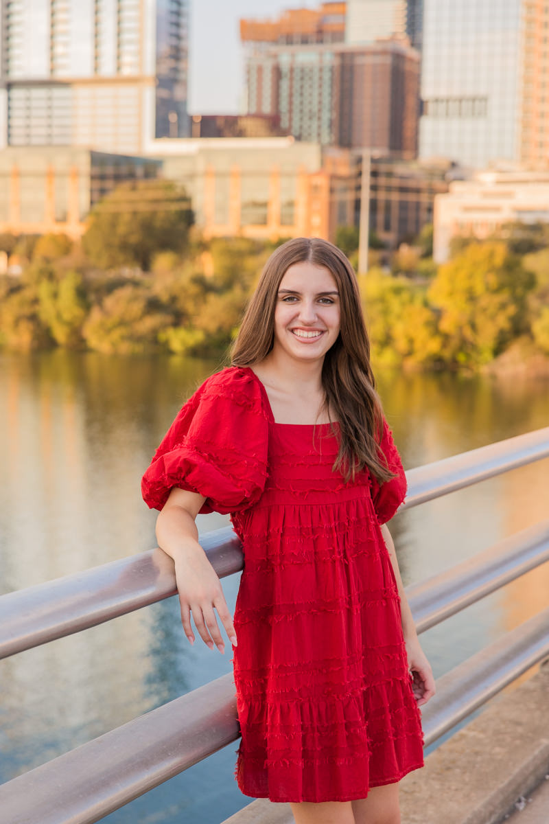 Colorful South Congress Ave. Austin Senior Photos