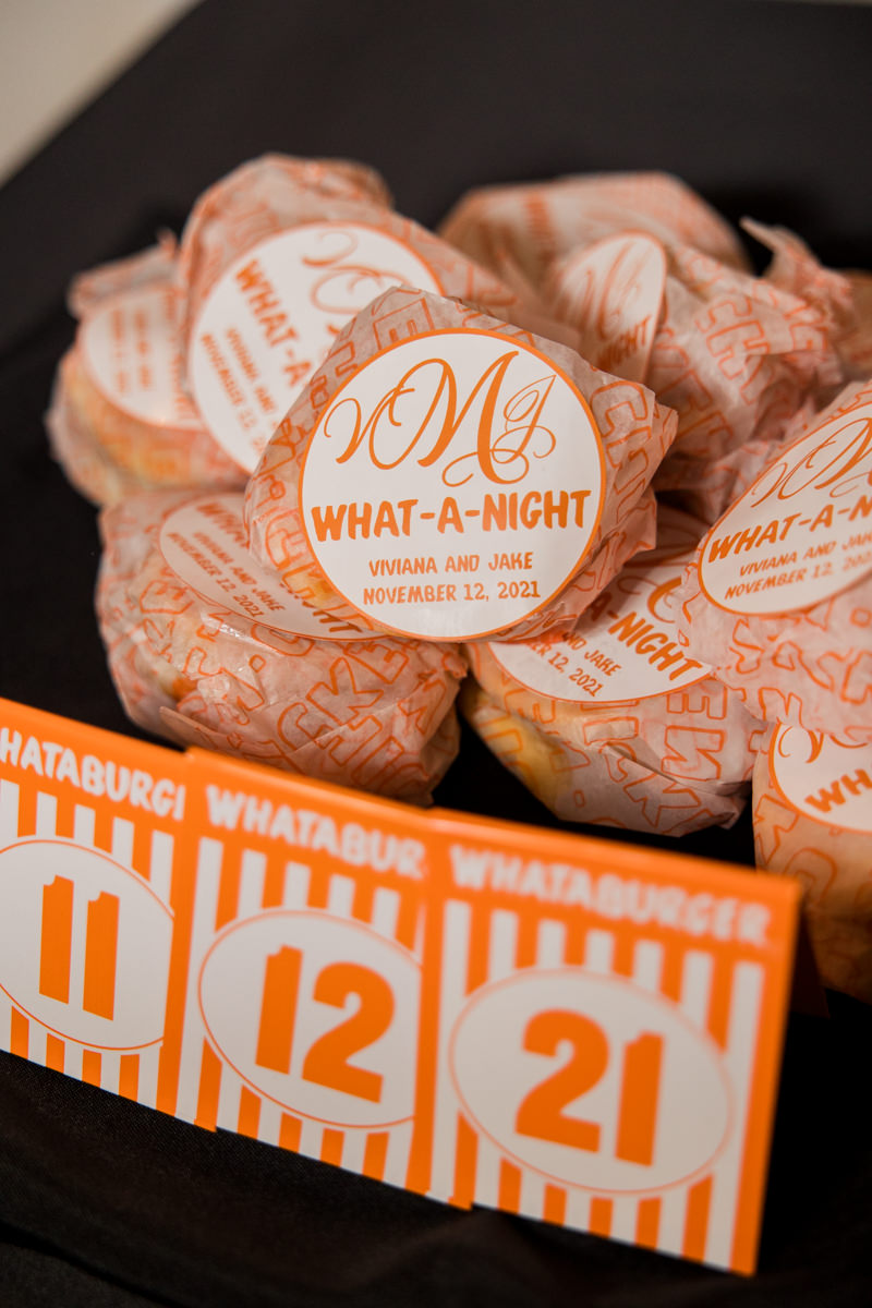 whataburger late night wedding reception food