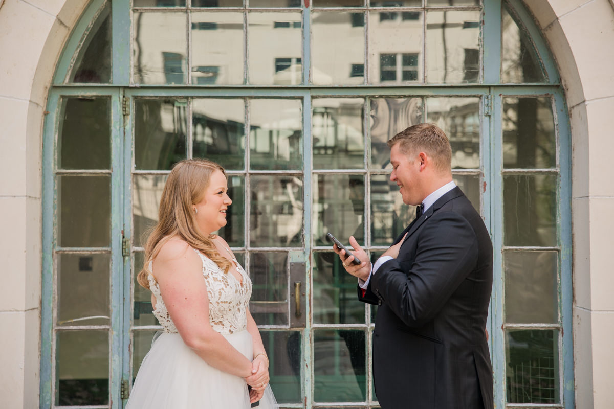 private vows after first look